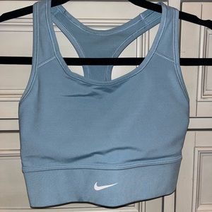 blue Nike sports bra size small